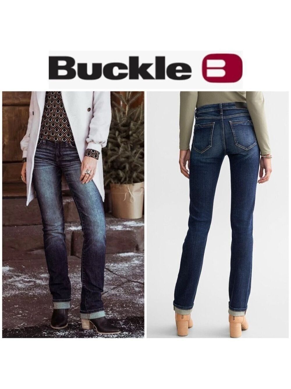 Buckle Black Fit. no 53 Straight Leg Jeans